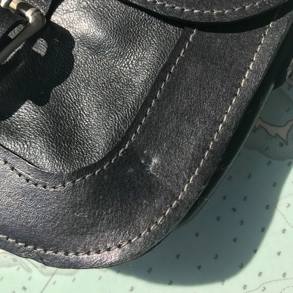 Vintage Black Leather Karen Purse - Picture 7 of 7